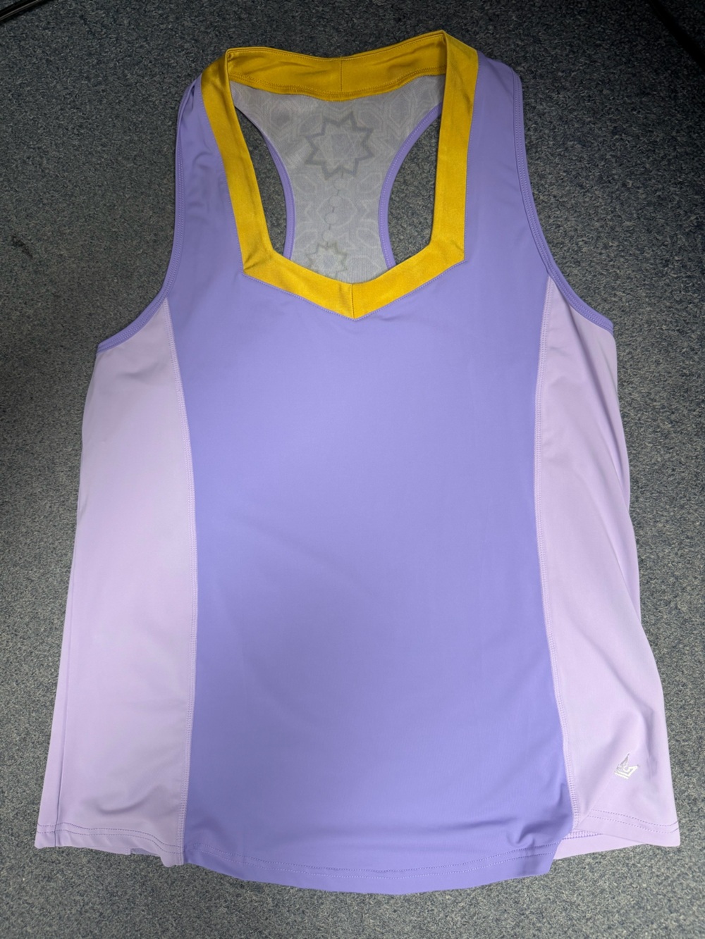 Crowned athletics purple Arabian nights flow tank L.